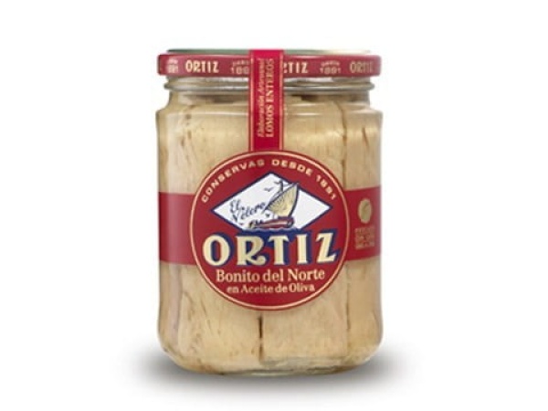 Bonito del Norte en aceite de oliva Ortiz Bote cristal 220g