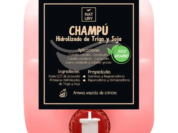 Champú Natural con Agua de Arroz y Karité
