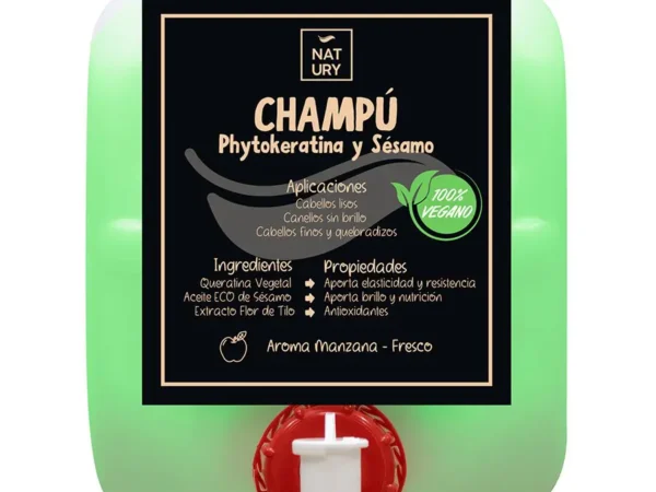 Champú Natural con Phytokeratina y Aceite de Sésamo