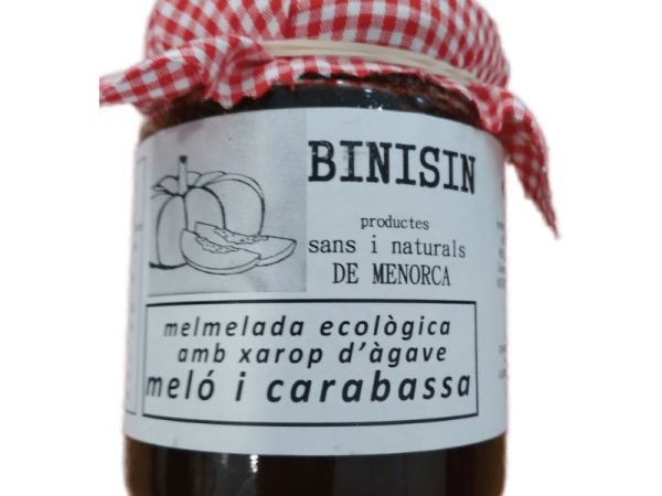 Mermelada ecológica de melón y calabaza sin azúcar