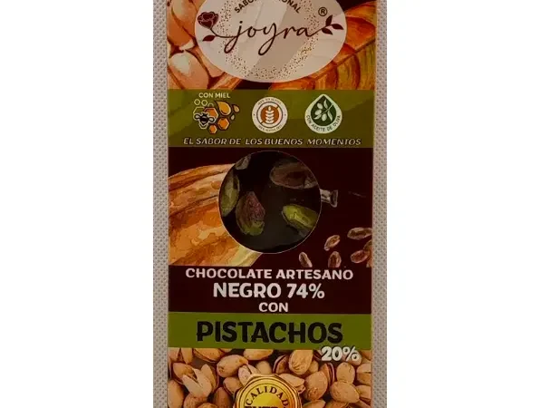 Tableta Artesana de Chocolate con pistachos