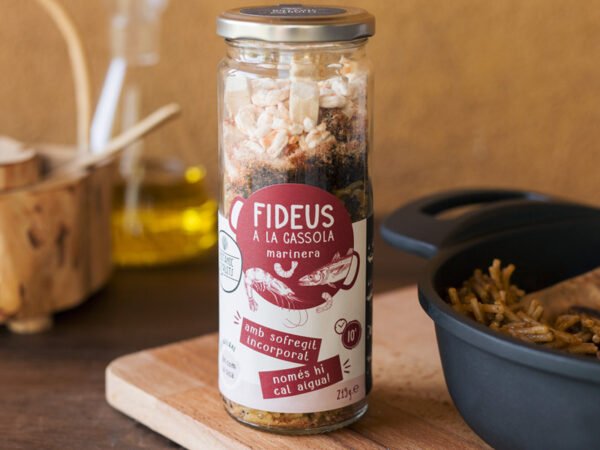 Fideos a la cazuela marinera