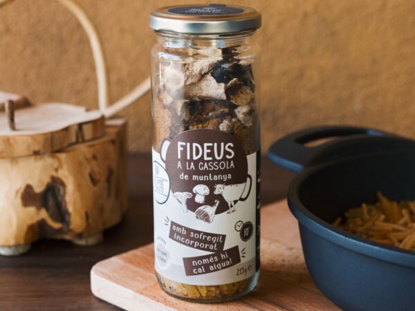 Fideos a la cazuela de montaña